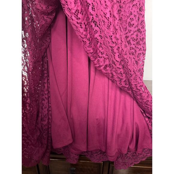 Torrid Midi Crochet Lace Sweetheart Dress Size 1 NWOT - Picture 7 of 9